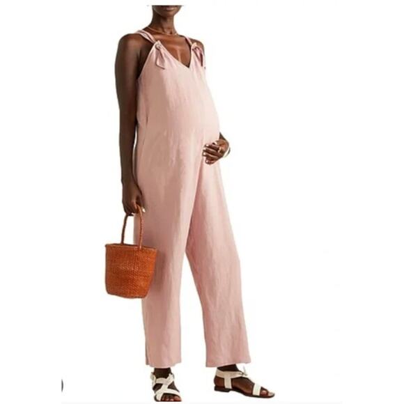 Hatch The Noa Jumper Dune Linen Womens Maternity 3 Large New - Picture 16 of 16